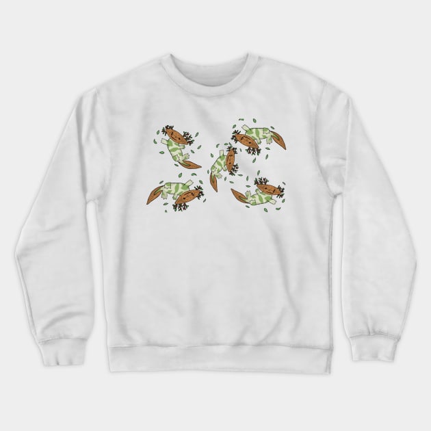 Korok Axolotl 2 Pattern Crewneck Sweatshirt by HeartonSleeves